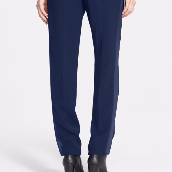NWT $325 VINCE Satin Strapping Trouser‎ Pants in 14 - Picture 6 of 14